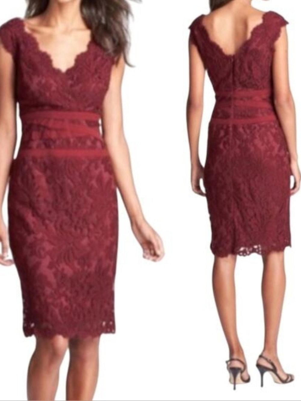 Tadashi Shoji Auburn Lace Sheath Dress